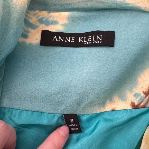 Anne Klein Turquoise and Beige Skirt - Picture 6 of 7